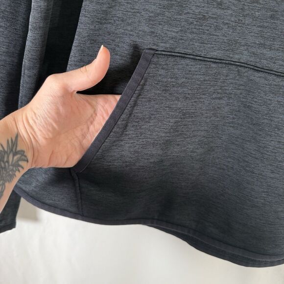 Under Armour Hoodie Women's Large Black Heathered Pink Camo Embroidered Pullover - Picture 6 of 11